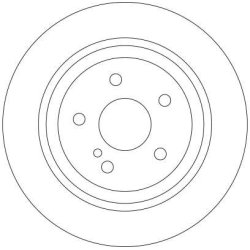 Disque de frein TRW DF4437 pour MERCEDES CLASSE S OE 2204230212 TRW