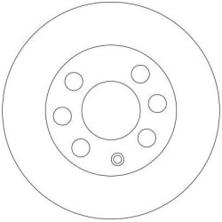Disque de frein TRW DF4439 pour BAOJUN, CHEVROLET, DAEWOO, HOLDEN, ZAZ TRW