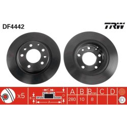 Brake Disc TRW DF4442 OE Ref GFYY-26-251