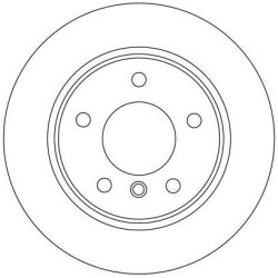 Disque de frein TRW DF4448 pour BMW 1 OE 6855001 TRW