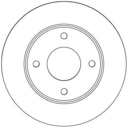 Disque de frein TRW DF4457 pour HAIMA, MITSUBISHI, SMART OE M4605A068 TRW