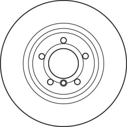 Disque de frein TRW DF4460S pour BMW Série 1, Série 3, X1 OE 6854999 TRW