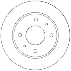 Disque de frein TRW DF4463 pour MITSUBISHI, SMART COLT, FORFOUR TRW