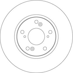 Disque de frein TRW DF4486 pour BYD, CIIMO, GREAT WALL, HONDA TRW