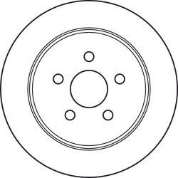 Disque de frein TRW DF4533 pour CHRYSLER, DODGE, PLYMOUTH OE 0000K04616433 TRW