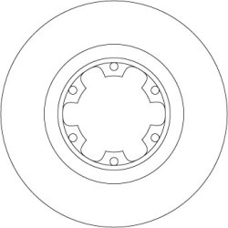 Disque de frein TRW DF4553 pour INFINITI, NISSAN OE 40206-1W600- TRW