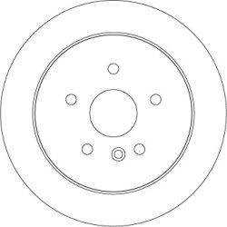 Disque de frein TRW DF4561 pour TOYOTA OE 42431-28120 TRW