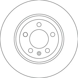 Brake Disc TRW DF4624 OE Ref 2Q0615601G
