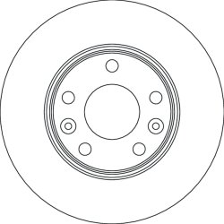 Brake Disc TRW DF4637 OE Ref 4020600Q2D