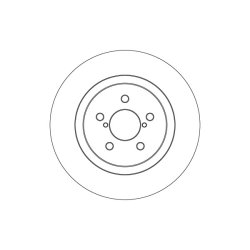 Brake Disc TRW DF4640 OE Ref 26700FL000