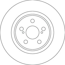 Brake Disc TRW DF4641 OE Ref 43512K0040