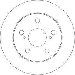 Disque de frein TRW DF4811 pour TOYOTA AURIS, COROLLA, LEVIN OE 42431-12260 TRW