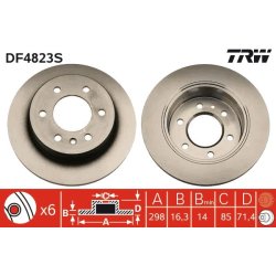 Brake Disc TRW DF4823S OE Ref 910423 000007