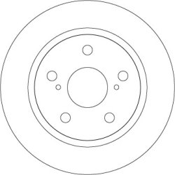 Disque de frein TRW DF4830 pour TOYOTA AURIS, COROLLA OE 42431-12280 TRW