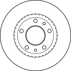 Disque de frein TRW DF4836S pour KIA CARNIVAL OE 0K55B-33251 TRW