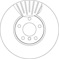 Disque de frein TRW DF4852S pour BMW X5, X6 OE 34116868939 TRW