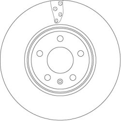 Disque de frein TRW DF4866S pour AUDI A4, A5, A4L OE 8W0615301T TRW