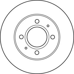 Disque de frein TRW DF4892 pour HYUNDAI ATOS OE 51712-02550 TRW