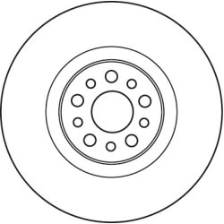 Disque de frein TRW DF4904S pour CITROËN, FIAT, LANCIA, PEUGEOT OE 4249A8 TRW