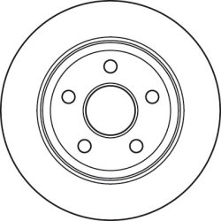 Disque de frein TRW DF4914S pour JEEP COMMANDER, GRAND OE 52089275AB TRW