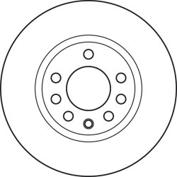 Disque de frein TRW DF4936 pour VAUXHALL CORSA OE 93188919 TRW