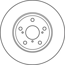 Disque de frein TRW DF4939S pour TOYOTA OE 43512-12680 TRW