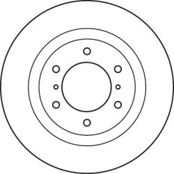 Disque de frein TRW DF4943S pour MITSUBISHI PAJERO OE 4615A038 TRW