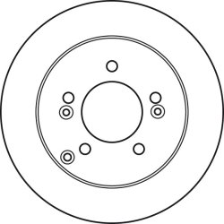 Disque de frein TRW DF4946 pour KIA CARENS OE 58411-1D000 TRW