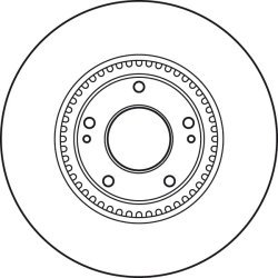 Disque de frein TRW DF4957S pour HYUNDAI, KIA OE 51712-2L500 TRW