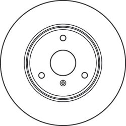 Disque de frein TRW DF4961 pour SMART OE Q0004341V004000000 TRW