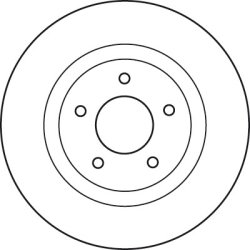 Disque de frein TRW DF4964 pour NISSAN VENUCIA OE 40206-JD00A TRW
