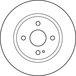 Disque de frein TRW DF4966 pour FORD, MAZDA FIESTA, 2 OE DN2033251 TRW