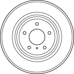 Disque de frein TRW DF4983S pour INFINITI, NISSAN OE 40206-EG000 TRW