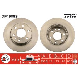 Brake Disc TRW DF4988S OE Ref 46393181