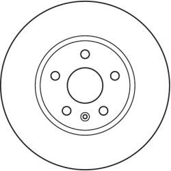 Disque de frein TRW DF4996S pour CHEVROLET, VAUXHALL, SAAB OE 13501320 TRW