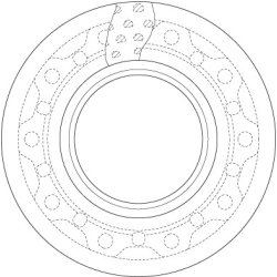 Disque de frein TRW DF5017S OE 308835057
