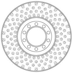 Brake Disc TRW DF5023S OE Ref 970 421 06 12