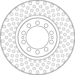 Brake Disc TRW DF5025S OE Ref A 943 421 03 12