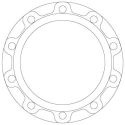 Disque de frein TRW DF5028S OE 0308834040