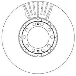 Brake Disc TRW DF5029S OE Ref 50 10 216 437
