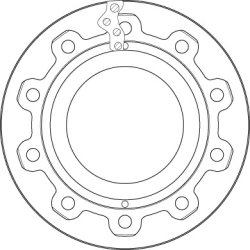 Brake Disc TRW DF5030S OE Ref 308835030