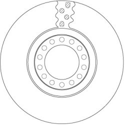 Brake Disc TRW DF5035S OE Ref 975 421 05 12