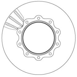 Disque de frein TRW DF5036S OE 81501100009