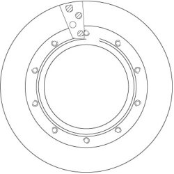 Brake Disc TRW DF5038S OE Ref A 675 421 00 12