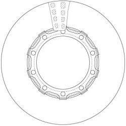 Disque de frein TRW DF5043S OE 68320820