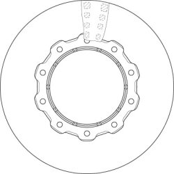 Brake Disc TRW DF5049S OE Ref 356 421 10 12