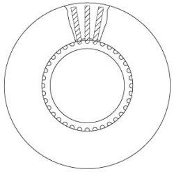 Brake Disc TRW DF5059S OE Ref 6775223