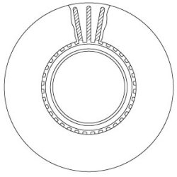 Disque de frein TRW DF5065S OE 1907526