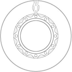 Brake Disc TRW DF5066S OE Ref 7189476