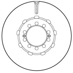 Brake Disc TRW DF5069S OE Ref 50 10 422 262